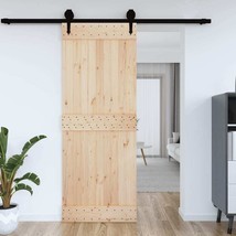 VidaXL Solid Pine Sliding Barn Door Narvik Style - 72"" Wide x 36"" Tall - $194.49