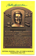 Billy Herman signed Hall of Fame Plaque Card- JSA #RR76638 (3.5x5.5) (Cu... - £23.85 GBP