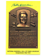 Billy Herman signed Hall of Fame Plaque Card- JSA #RR76638 (3.5x5.5) (Cu... - £23.56 GBP