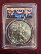 2017 U.S. Presidential Transition Silver Eagle 1oz. PCGS MS69  Obama to ... - $127.00