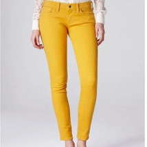 Lucky Brand Jeans Mustard CHARLIE Skinny Ankle Low Rise Size 6 - £18.62 GBP