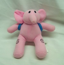 Bandai Pocoyo Elly The Pink Elephant 6&quot; Plush Stuffed Animal Toy 2010 - £15.53 GBP
