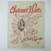 Sheet Music Autumn&#39;s Waltz Sadie C. Grubbs Oliver T. Knode Antique 1913 ... - £39.27 GBP
