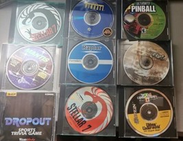Lot of 15 Vintage PC games discs over 75 game titles doom casino cards pinball  - £55.37 GBP