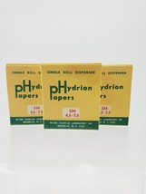 Lot Of 3 Micro Essential Laboratories Hydrion Ph Chlorine Single Roll Di... - $205.36 MXN
