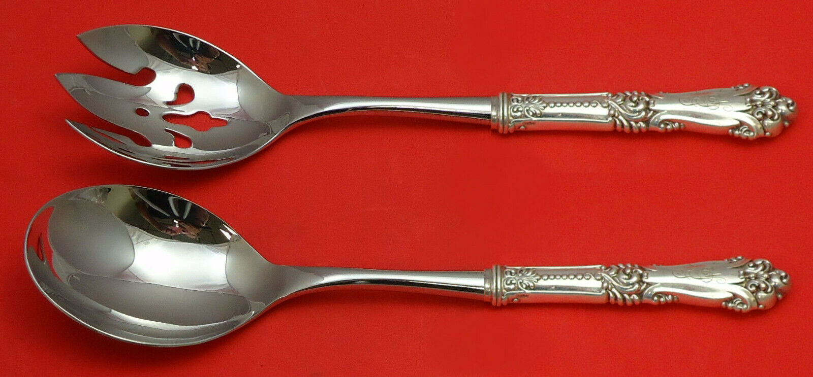 La Marquise By Reed and Barton Sterling Silver Salad Serving Set HHWS Custom - $206.91
