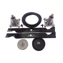 Yth 20 K 46&quot; Mower Deck Rebuild Kit Spindles Blades Belt Pulleys&amp;Bolts - £69.05 GBP