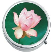 Light Pink Flower  Medicine Vitamin Pill Box - £9.08 GBP