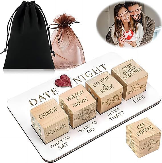 Date Night Dice Couples Gift Ideas Decision Dice Valentine's Day Gifts for Girlf - $20.74