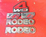 1991-1997 Isuzu Rodeo Chevrolet rodeo 4wd EMBLEM NAMEPLATE SET OEM USED.... - $14.17