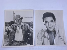 (2) Vintage Elvis Presley Press Publicity 8x10&quot; Photos Cowboy Movie Headshot - £58.24 GBP