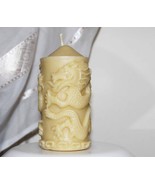 Handmade 100% Pure Beeswax Pillar Candle Shap... - $12.99