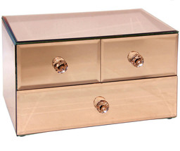 Rose Gold 3-Drawer Vanity Organizer J18 - £110.43 GBP