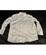 Maison d’Amélie Paris XL White Blouse with Black Polka Dots Long Sleeve Top - €12,57 EUR
