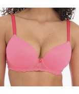 Freya NWT Offbeat Molded Plunge Demi T-Shirt Lace Adorned Bra Pink Size 32L - $37.39