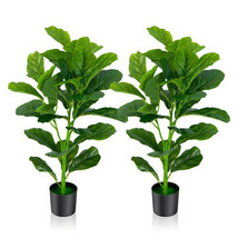 2-Pack Artificial Fiddle Leaf Fig Tree - $104.49