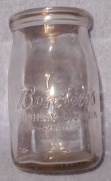 Borden&#39;s Gridley Division Milwaukee Wisconsin 12 Oz Milk Cream Bottle - $14.95