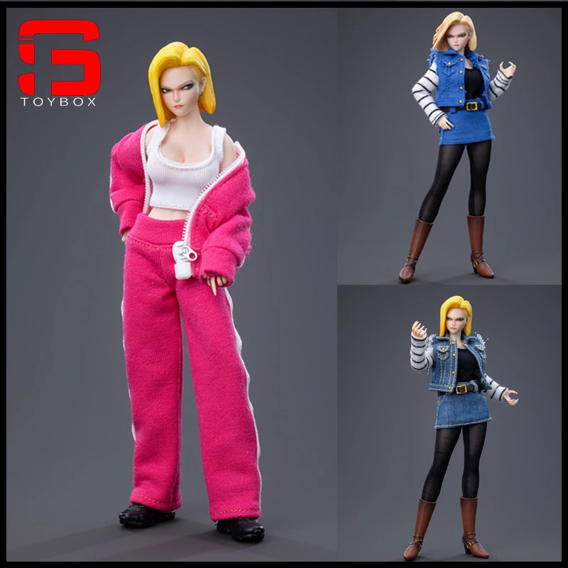 CDtoys CD048 1/12 Scale Android 18 Head Sculpt Costume Clothes Model Fit 6-inch - £63.10 GBP+