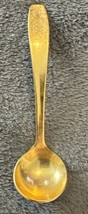 Vintage HIC Condiment Spoon -Stainless Steel - Japan- Gold Finish - 4 1/2&quot; - £5.46 GBP