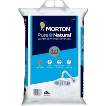 (40 lbs.) Morton Pure and Natural Water Softener Crystals - £54.52 GBP