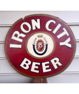 Iron City Beer Pittsburgh Brewing Co Round Bar Display PA Sign Thick Car... - £197.18 GBP