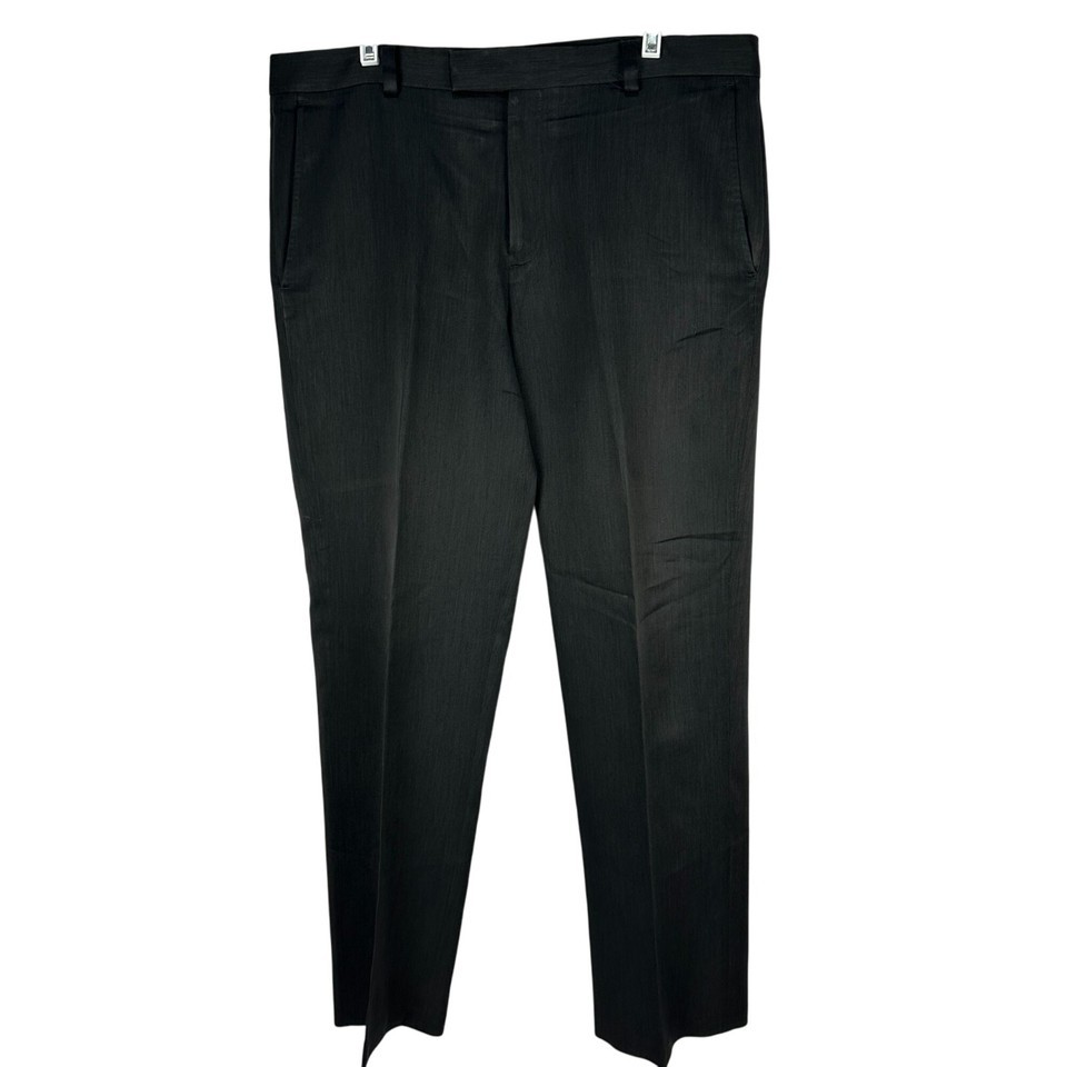 Kenneth Cole Reaction Black Dress Pants Mens Size 36x30 - $19.32