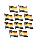 10 BEAR PRIDE FLAG PINS 0.5&quot; Lapel Pin Tie Tack LGBTQ Gay Brotherhood Se... - $242.42 MXN