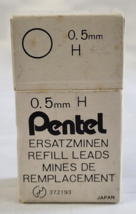 PENTEL 0.5 MM H ERSATZMINEN REFILL LEADS MECHANICAL PENCIL LEAD NIP NOS NEW - £18.37 GBP