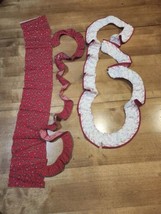 VINTAGE Christmas Crafting Trim Pieces Lots Of Goodness UNUSED Leftover ... - $10.00