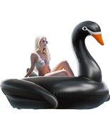 Verceco Giant Pool Float Black Swan Inflatable Pool Party Toy Swimming L... - $1,315.46 MXN