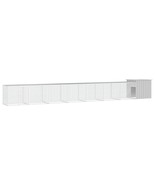 vidaXL Chicken Cage Grey Galvanized Steel Extra Large Expandable - $14,683.86 MXN