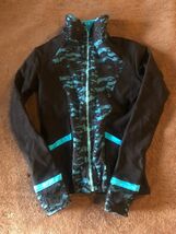 No Brand  Zip Blac&amp;Blue Figure Skating Insulated Long Sleeve Finger Cut ... - $13.85