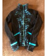 No Brand  Zip Blac&amp;Blue Figure Skating Insulated Long Sleeve Finger Cut ... - $13.85
