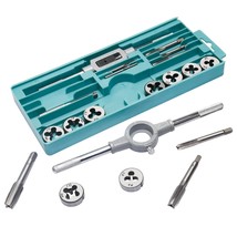 20 Pcs Tap And Die Set - Metric Size M3, M4, M5, M6, M7, M8, M9, M10, M1... - $35.99