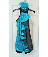 NEW Weissman Dance Costume Adult Medium (MA) Blue Sparkle/Black  + Bonus  - £16.61 GBP