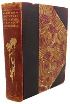 Lord Chesterfield Letters Sentences And Maxims Edition De Luxe - $59.95