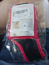 XL red HEELE Dog Muzzle,Soft Nylon,Anti Biting Barking Chewing Air Mesh NEW IP - £7.78 GBP