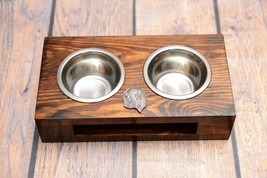 A dog’s bowls with a relief from ARTDOG collection -Lhasa Apso - £28.48 GBP