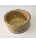 Vintage RRP Roseville stoneware dog bowl - $34.60