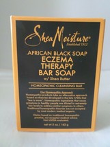 1 Bar Shea Moisture African Black Soap - Eczema Therapy Bar Soap - 5 OZ - NEW - £11.66 GBP