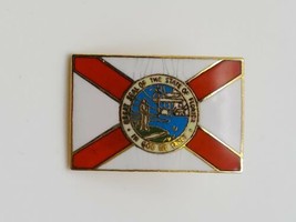 Great Seal of the State of Florida Vintage Enamel Pin In God We Trust Pinnacle - £15.36 GBP