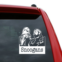 Jay and Silent Bob / &quot;Snoogans&quot; Vinyl Decal | Color: White | 5&quot; tall - £3.98 GBP