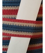 Vintage Upholstery Trim Woven Drapery Bulk Lot Red White Blue Stripe 140... - £110.22 GBP