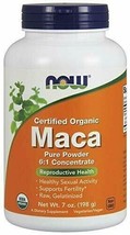 NOW Foods Organic Maca 6:1 Concentrate Powder-7 oz Powder - $25.68