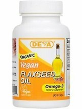Deva Vegan Vitamins Flax Seed Oil 500Mg Vegan 90 Vcap - £9.67 GBP
