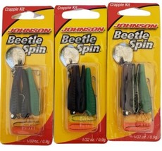 Johnson Beetle Spin  1/32 oz. Crappie Kit Soft Fishing Lure ( #CB1/32ASST ) 3pks - £10.53 GBP