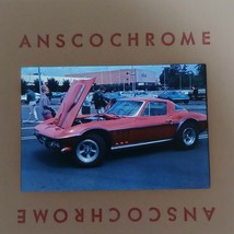 35mm Slide Vintage Corvette w Hood Open 1980s Anscochrome Car57 - $186.12 MXN