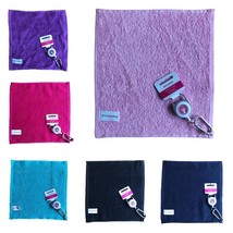 Surprizeshop Ladies Retractable Golf Towel . Aqua, Black, Purple, Pink o... - $10.16