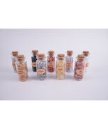 A Set of 9 Different Crystal Gemstone Chips in Glass Bottles - Chakra He... - €15,63 EUR