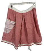 Vintage Apron Half Waist Red Gingham Check White Handmade Rustic Country... - €34,10 EUR